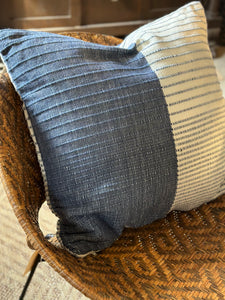 Cotton Navy Stripe Pillow