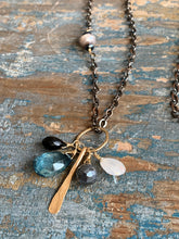 Load image into Gallery viewer, Olivia Blue Quartz Necklace
