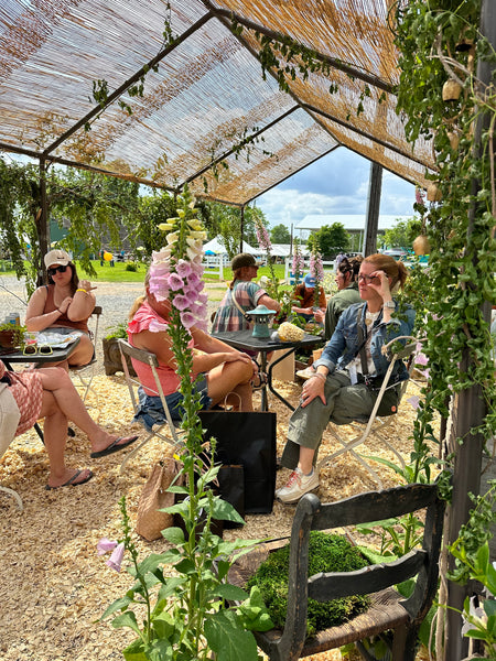 Garden oasis at Lucketts Spring Market.
