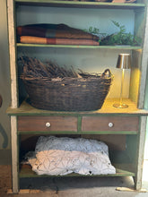 Load image into Gallery viewer, Antique European Green-Painted Cabinet
