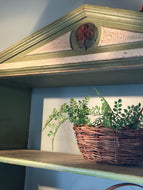 Antique European Green-Painted Cabinet