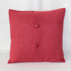 Azalea Embroidered Linen Pillow