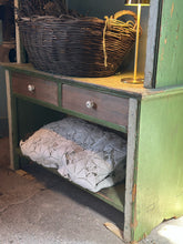 Load image into Gallery viewer, Antique European Green-Painted Cabinet
