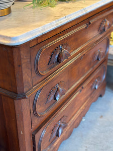 Antique Marble-topped Chest