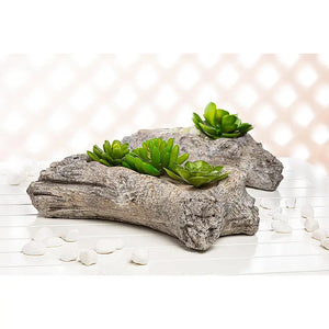 Slim Concrete Log Planter