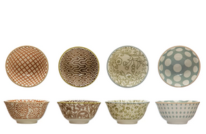 Stoneware Pinch Pot, multiple styles
