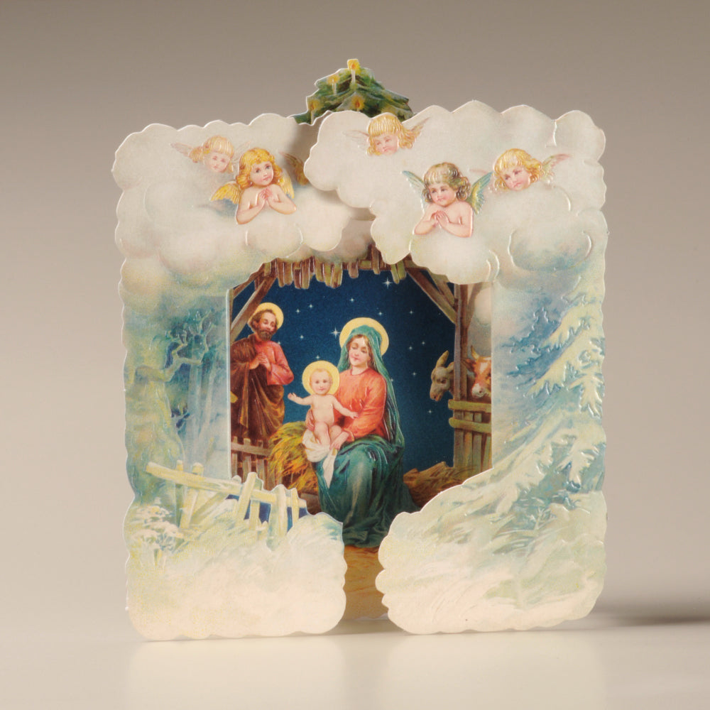 British Fold-out Nativity Card