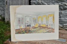 Load image into Gallery viewer, Antique Interior Designer Watercolor Original Art, multiple styles
