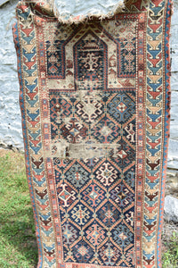 Antique Oriental Throw Rug, multiple styles