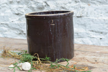 Load image into Gallery viewer, Large Antique Brown Crock
