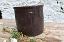 Load image into Gallery viewer, Large Antique Brown Crock
