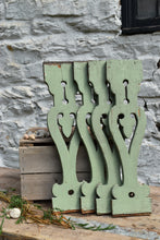 Load image into Gallery viewer, Antique Green Wooden Balusters, Set of 4
