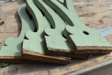 Load image into Gallery viewer, Antique Green Wooden Balusters, Set of 4
