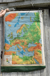 Vintage Wall Map of Europe, multiple styles