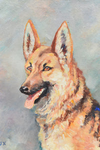 German Shepard Original Art Portrait