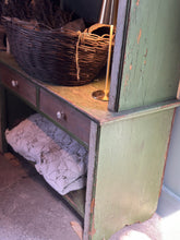 Load image into Gallery viewer, Antique European Green-Painted Cabinet
