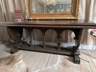 Walnut Trestle Console/Table