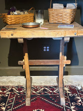 Load image into Gallery viewer, Antique Butcher Block Table
