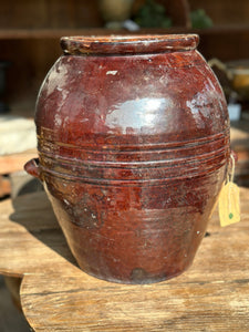 Brownware Glazed Pot