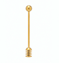 Load image into Gallery viewer, Stainless Steel Gold Honey Dipper
