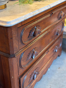 Antique Marble-topped Chest