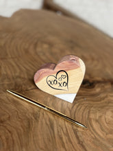 Load image into Gallery viewer, Handmade Wood Engraved Pen Holder: &quot;XOXO&quot;
