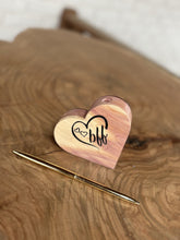 Load image into Gallery viewer, Handmade Wood Engraved Pen Holder: &quot;BFF&quot;
