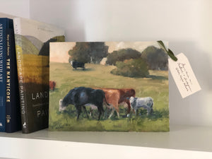 "Golden Hour Cows" Original Art