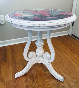 Stand w/ Hand-poured Bold Garden Scene