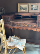 Carved desk from Concept Cottage