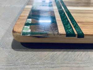 Cutting/Serving Board w/ Hand-poured Inlay, multiple styles