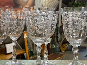 Fostoria Navarre Etched Stemware