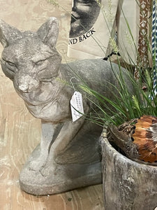 Concrete Fox Garden Statue