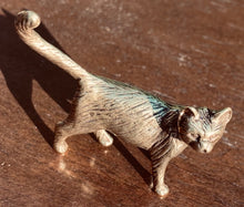 Load image into Gallery viewer, Miniature Brass Cat Figurine
