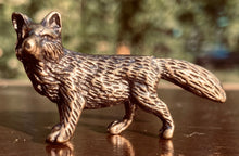 Load image into Gallery viewer, Miniature Brass Fox Figurine
