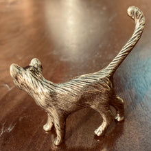 Load image into Gallery viewer, Miniature Brass Cat Figurine
