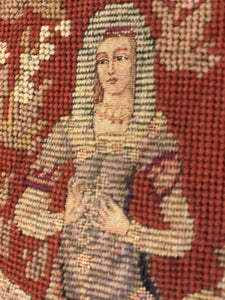 Framed Vintage Needlework Tapestry