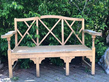 Load image into Gallery viewer, Vintage Gustavian Bench w/ Cushion
