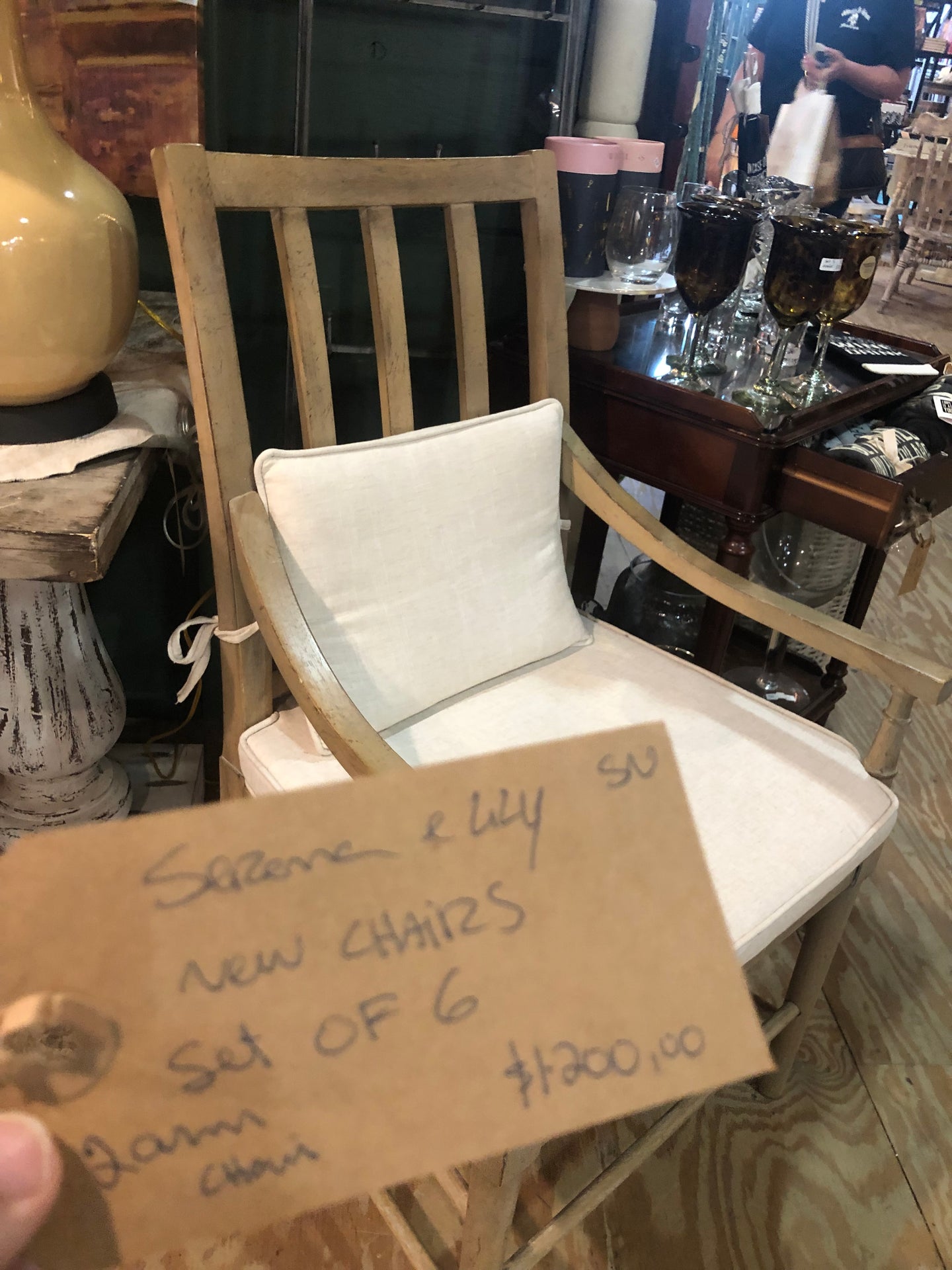 Set of 6 chairs w/ cushions