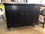 Vintage Marble-top Island on Wheels