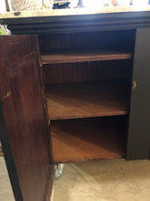 Load image into Gallery viewer, Vintage Marble-top Island on Wheels
