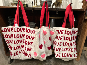 LOVE Canvas Totes