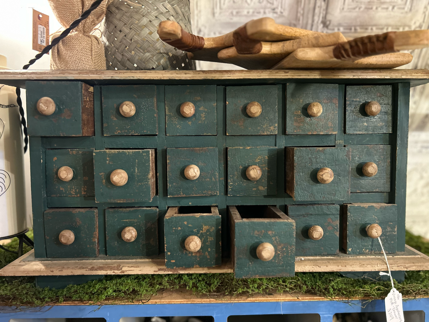 Green Chest of Drawers