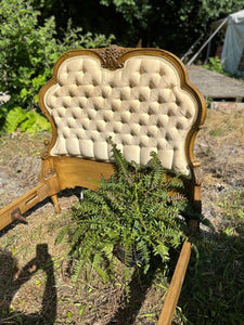 French Provincial Tufted Twin Bed