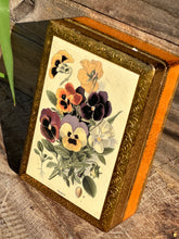 Load image into Gallery viewer, Handmade Florentine Pansy Box
