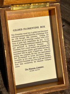 Handmade Florentine Pansy Box