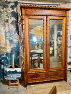 French Faux Bamboo Armoir