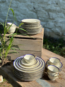 Bavarian White & Blue China, Service for 8