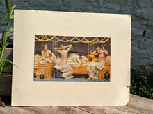 Load image into Gallery viewer, Vintage English &quot;A Summer Night&quot; Print on Matting
