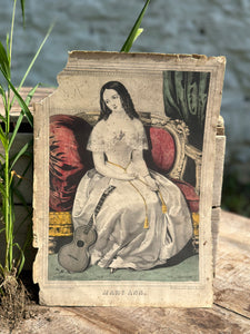 Antique "Mary Ann" Print
